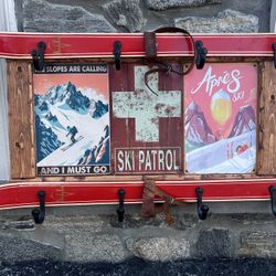 Coat rack - Wall Mounted - Ski Theme