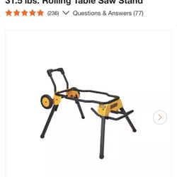 Dewalt Table Saw Rolling Stand