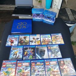 $175! 2 Controller & Blue PS4 Slim 1000GB. $250! G Story Monitor $25! Per Game or 5 for $100! Trade are welcome $700
