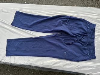 Navy Blue Scrub Pants with Elastic Waist