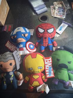 Marvel plushies-6*** brand new