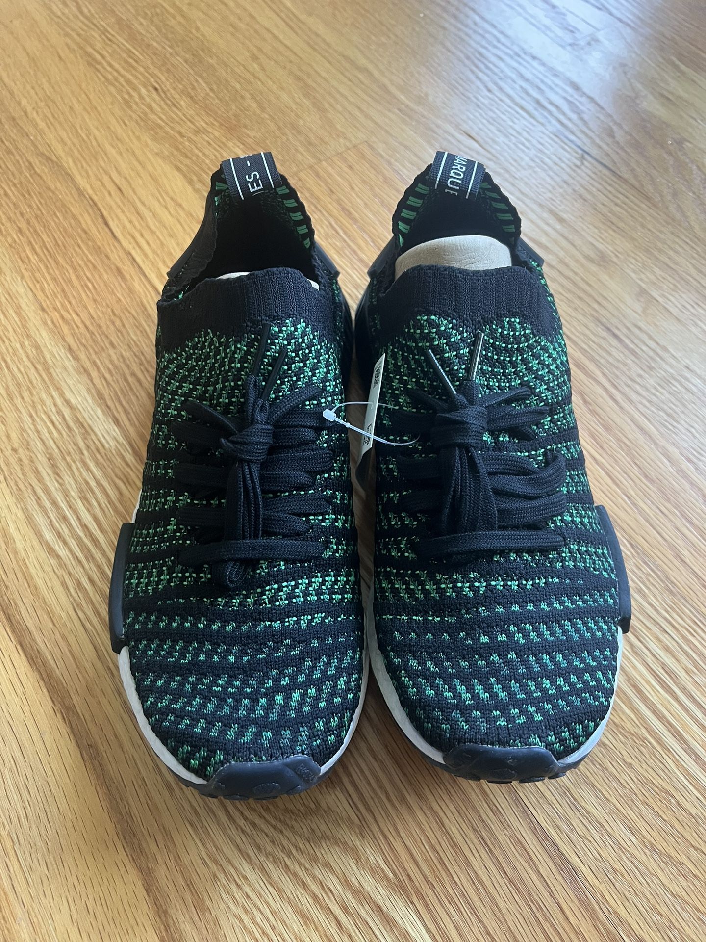New Adidas NMD R1 STLT PK Primeknit Noble Green Men's Shoes AQ0936 size 7.5