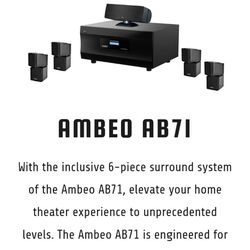SMBEO AB71 6 Piece Surround Sound System 