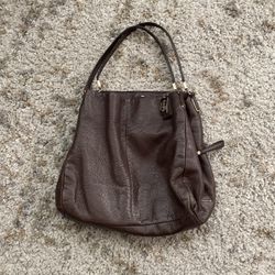 Coach Madison Phoebe Brown Leather Shoulder Bag (model E1376-26224)