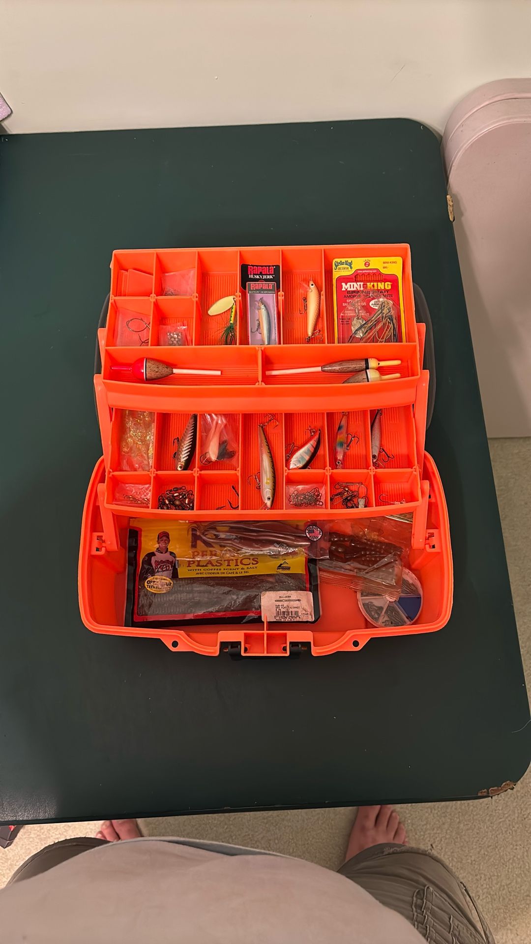 2 Tray Tackle Box Loaded