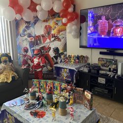 power rangers back drop