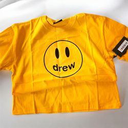 Drew House by Justin Bieber Yellow Smiley Face Logo T-Shirt XS