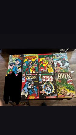Vintage Marvel Comics Wooden Wall Art Sign Lot (7 Pieces)