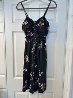 Black Dress With Flowers