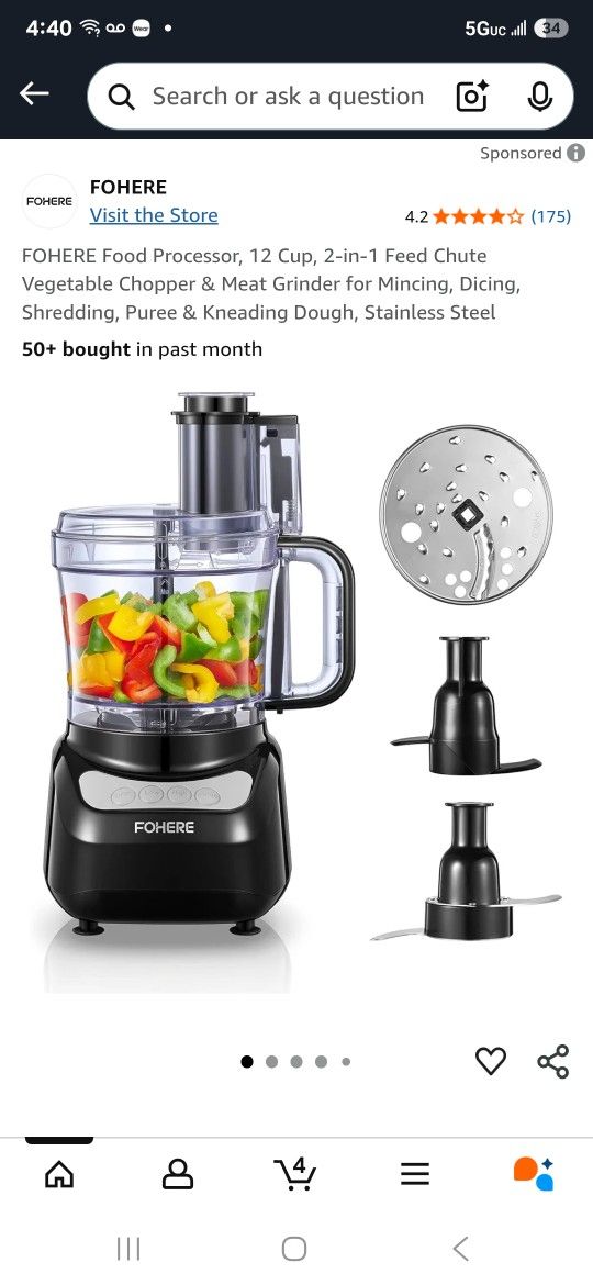 FOHERE Food Processor