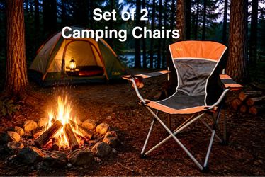 XL  Camping Outdoor Chair - Set of 2