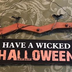 Halloween Wooden Sign