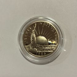 1986 S PROOF STATUE LIBERTY HALF DOLLAR