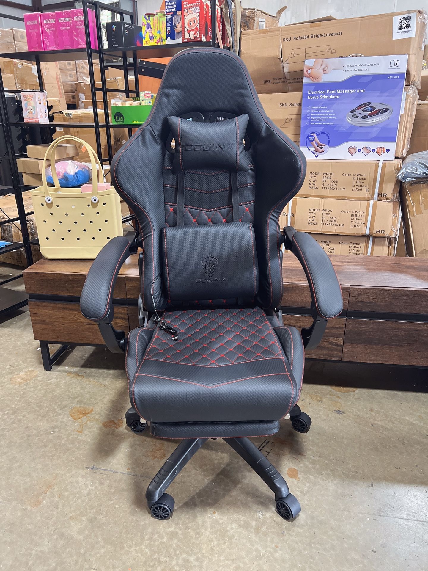 🔥Spicer discount only one 🔥Gaming Chair Big and Tall, Ergonomic Game Chair for Adults with Footrest and Massage Lumbar Support, High Back Computer G