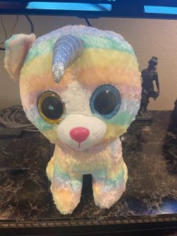 Ty Beanie boos Heather the unicorn cat