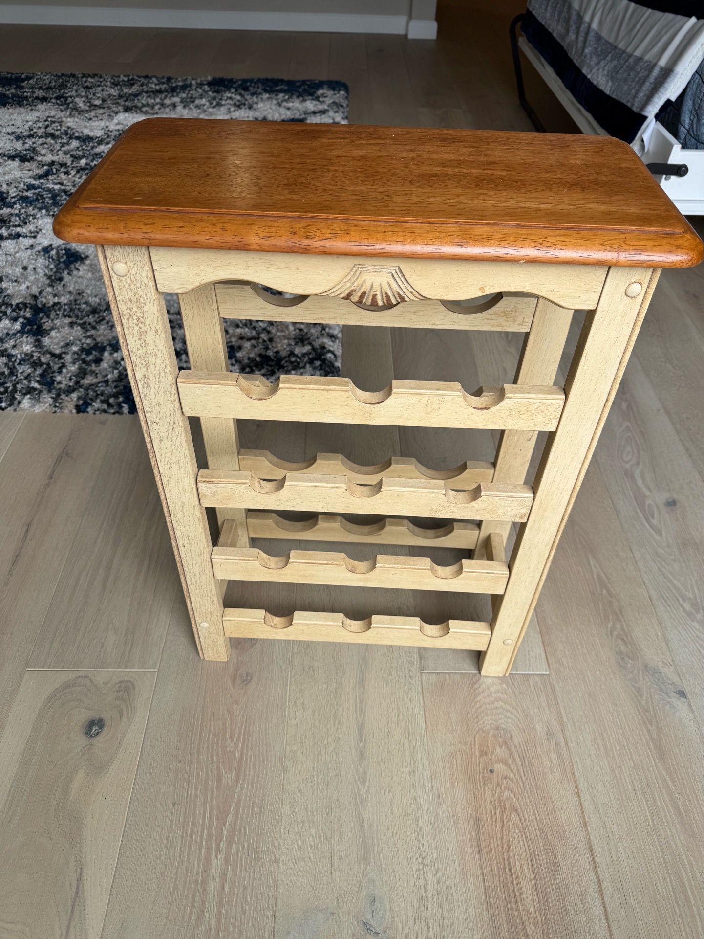 Wooden wine rack