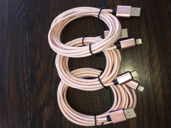 Pink iPhone chargers brand new