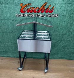 Nuevo Carro Para Las Salsa Con 6 Charolas Para Condimentos