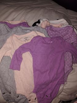 Baby girl long sleeve onesies