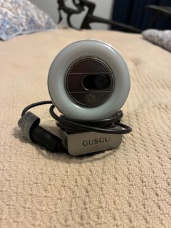 GUSGU Webcam with Ring Light
