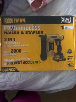 20v Nailer and stapler