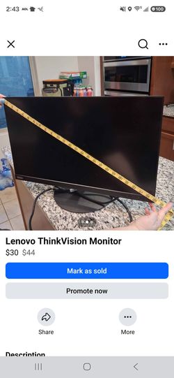 Lenovo ThinkVision 24' monitor