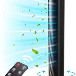 Tower Fan Homech Whole Room Wind Curve Auto Oscillating Tower Fan Remote Control