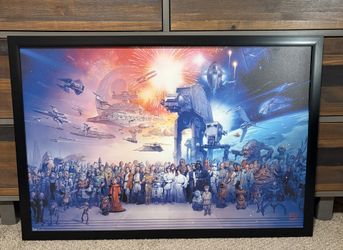 Star Wars Universe Complete Cast Poster 3 X 2 Ft.