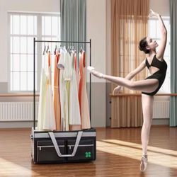Dance Bag With Garment Rack, 27" Dance Garment Bags for Dancers Girls, Dance Costume Garment Bag