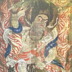 Muiju Rikiku Go Dai Rikiku Buddha Original Vintage Fine Art Print Poster Japan 1960’s Japanese Buddhist Italy Antique Heian Period Kongobu-ji, Wakaya