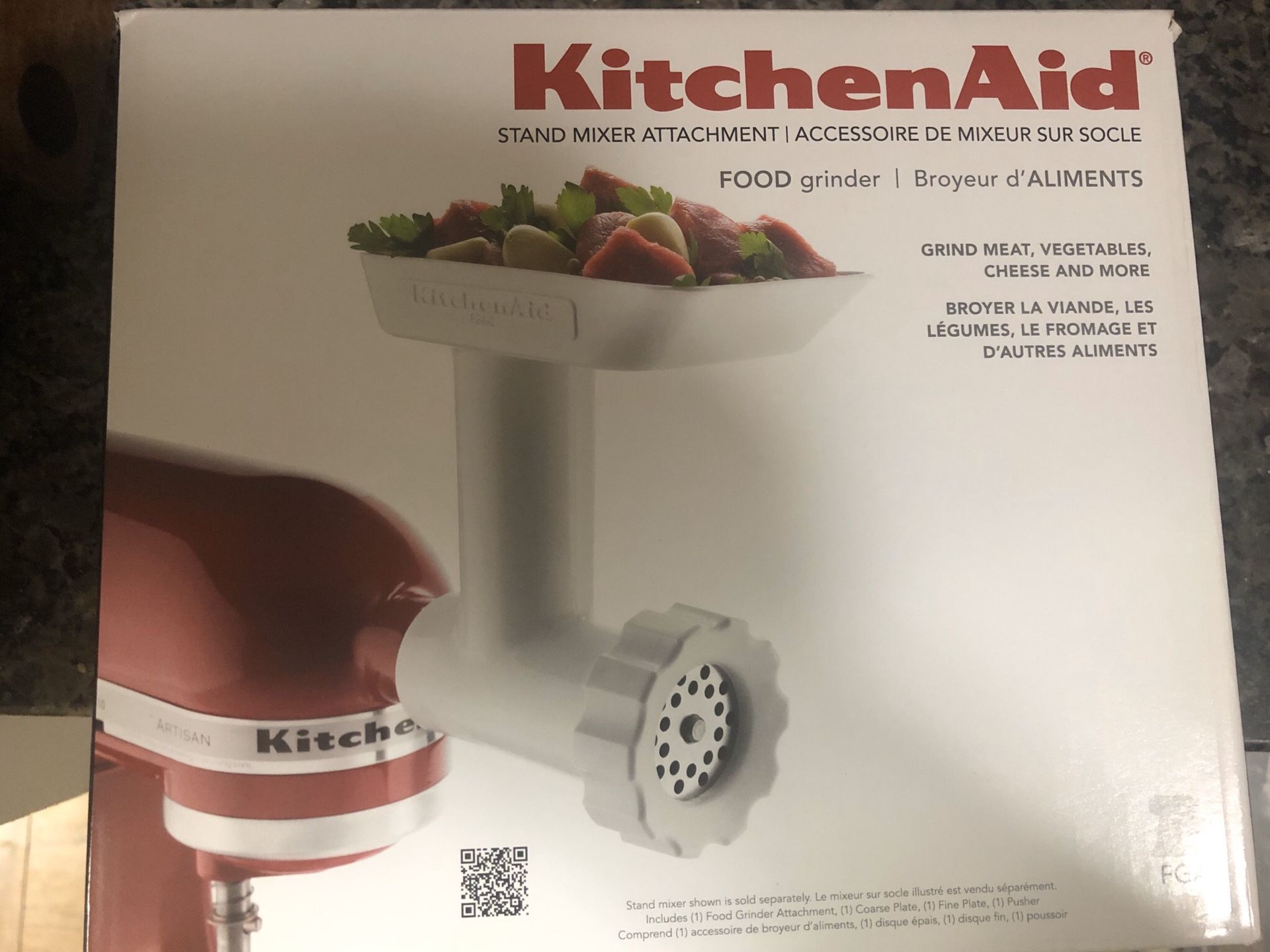 Kitchen Aid-Food grinder attachment