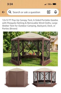 12x12 Pop up Gazebo Canopy Tent - unused in box