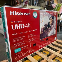 65” Hisense Smart 4K Led Uhd Tv 
