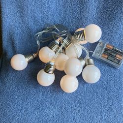 Decorating Lights Bulbs Indoors/outdoor 10 Milky White Work On3 Batteries Convenient to  Use anywhere 