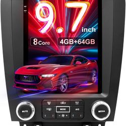 9.7" QLED Car Stereo for Ford Mustang 2010-2014, 4+64G CarPlay GPS w/ Camera