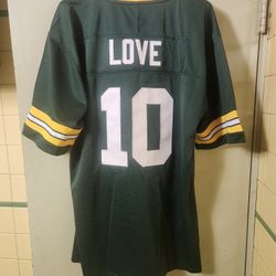 Jordan Love Size XL Green Bay Packers Jersey Shirt 