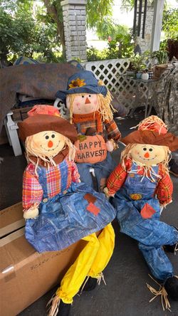 Halloween scarecrows