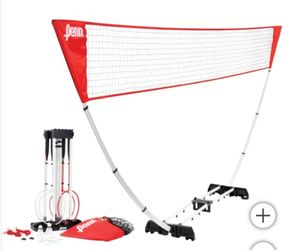 Penn Premium Easy Setup Badminton Set w/Net & Rackets 