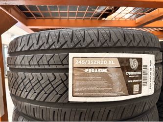 1 new tire Pegasus HPX sport AS 50k mileage warranty