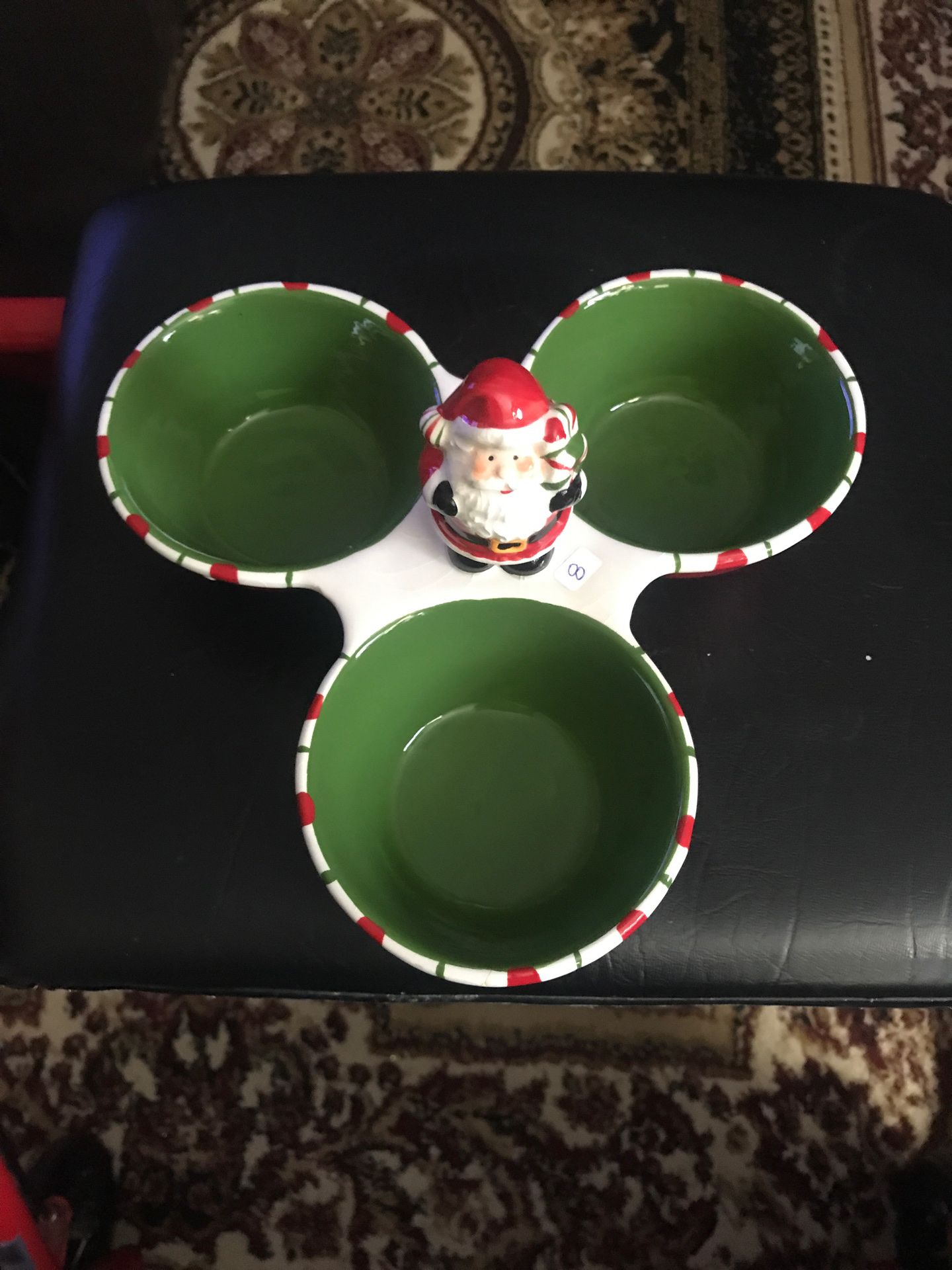 3 Section Christmas Plate