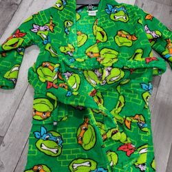 Nickelodeon Ninja Turtles Robe Toddler Size 4T