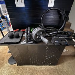 Home Gym Bundle – Battle Rope, Ab Roller, Push-Up Bars, Pilates Ring + More