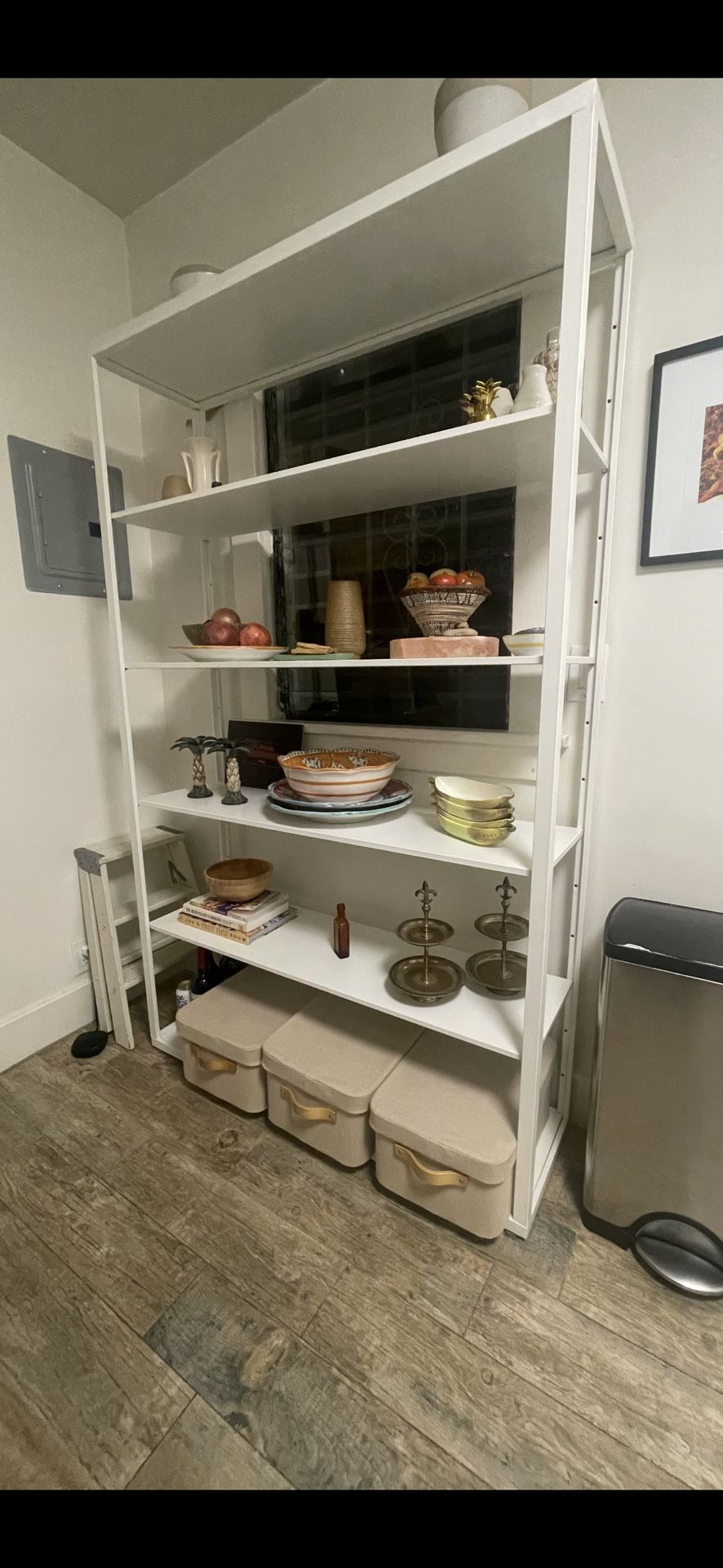 White IKEA Shelving Unit/Bookcase