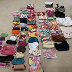 NEW And Like New Cosmetic Bags And Totes