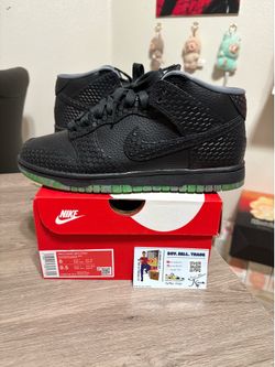 Size 8 - VNDS Nike Dunk Premium Halloween Headless Horseman Black Green