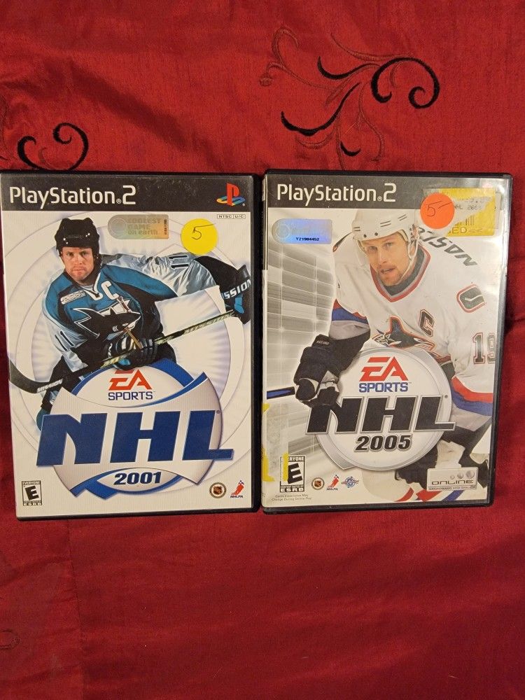 Playstation 2/ NHL 2005+2001 Games By EA Sports