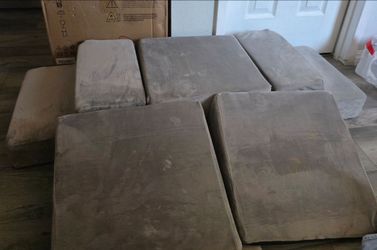 Grey  foam blocks