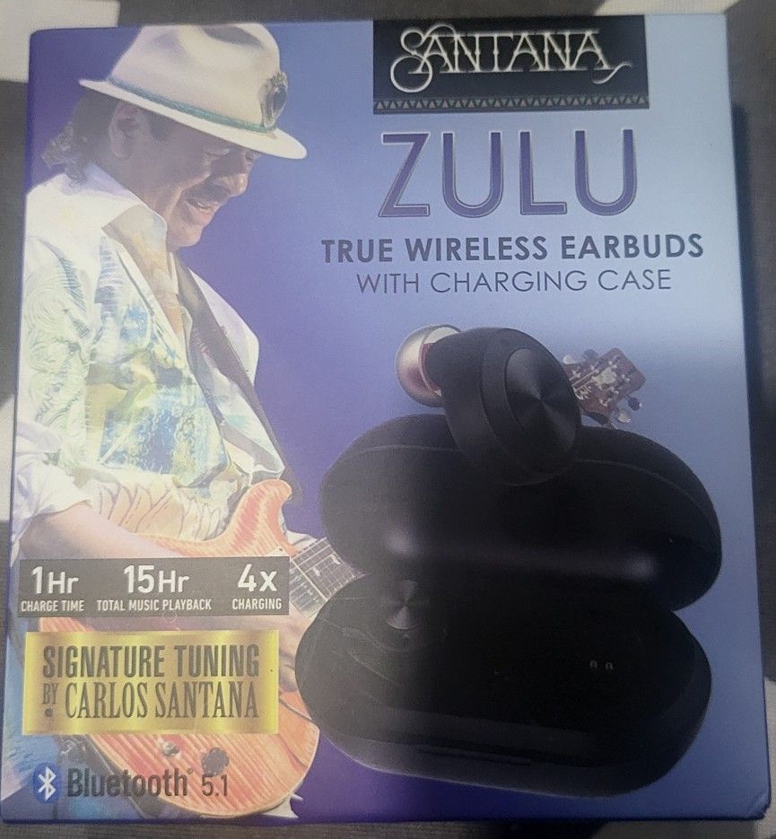 Santana Zulu True Wireless Earbuds BNIB (Read Description)