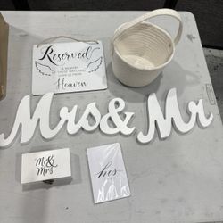 Mr And Mrs Sign Wedding Bundle