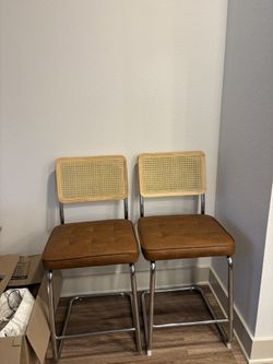 Cesca Style Rattan Barstools